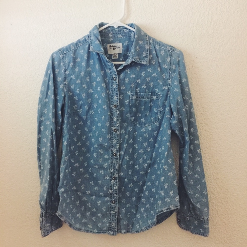 Anthropologie, Holding Horses denim shirt